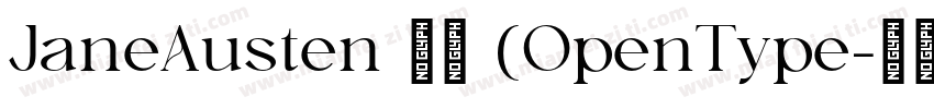 JaneAusten 常规 (OpenType字体转换